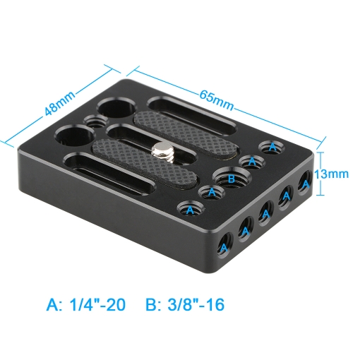 CAMVATE DSLR Camera Baseplate for Cage Rig (Universal),Cheese Plate