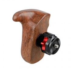 CAMVATE Wooden Handle Grip With M6 ARRI Rosette (Left Side)