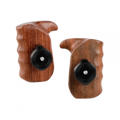 CAMVATE Wooden Handle Grip With M6 ARRI Rosette (Left & Right)