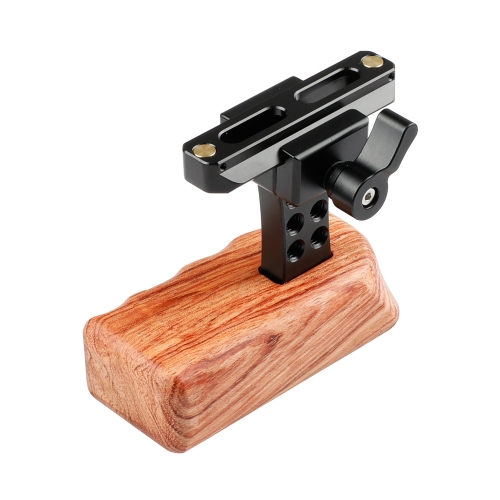 CAMVATE DSLR Wood Wooden Handle Grip (Right Hand) with Swat Rail