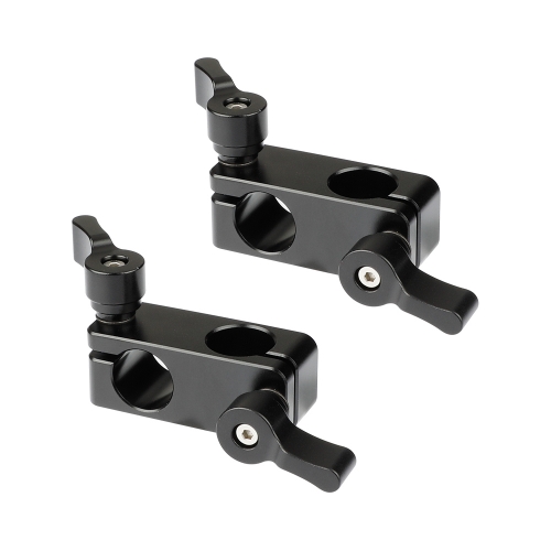 CAMVATE 90-Degree Rod Rig Adapter Clamp (Black, 2-Piece)