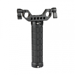 CAMVATE Rubber Hand Grip With Dual Rod Clamp For Handheld Camera Stabilizer