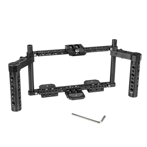 CAMVATE Universal 7" Camera Monitor Cage Kit With Dual Cheese Handles