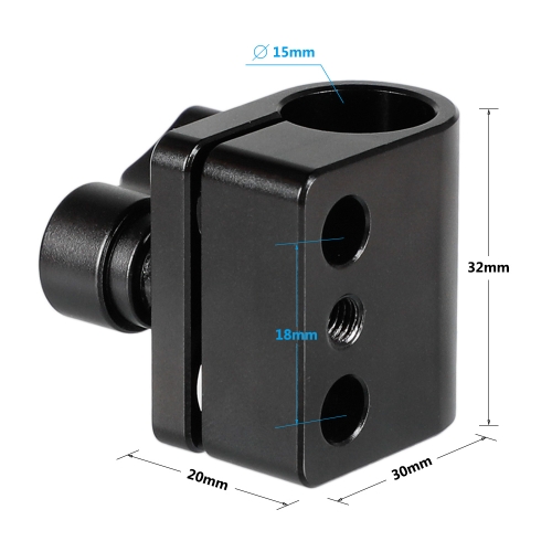 CAMVATE 15x20mm Micro Rod 1/4-20 Screw Thread for DSLR Camera