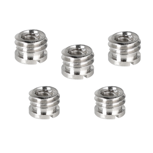 CAMVATE 1/4"-20 Female To 3/8"-16 Male Micro Screw Adapter (5 Pieces)