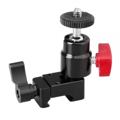 CAMVATE 1/4"-20 Mini Ball Head With NATO Clamp For DSLR Camera Monitor