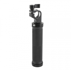 CAMVATE Rubber Handgrip With 19mm Single Rod Clamp Adapter For DSLR Camera Rod Supporting Rig