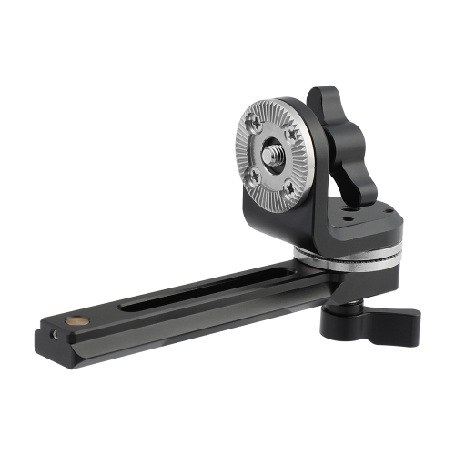 CAMVATE 120mm NATO Rail + Dual ARRI Rosettes Connection Vertical Type M6 Thumbscrew Mount