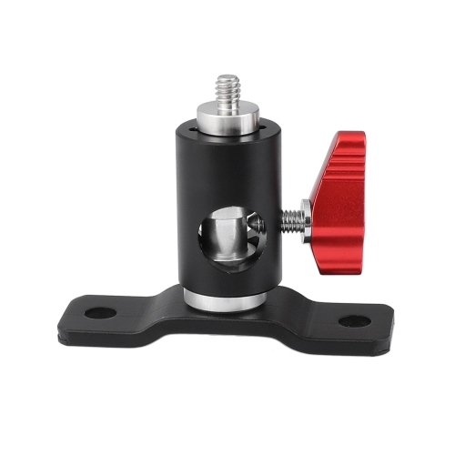 CAMVATE Light Stand Head Adapter + 1/4''-20 Male Screw Connector With Bottom Pedestal Wall / Table / Ceiling Mount