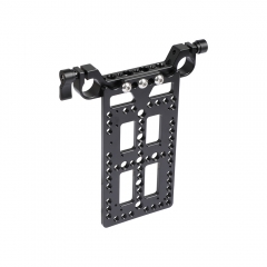 CAMVATE Battery Cheese Plate Backboard Plate With 19mm Railblock For V Lock Mount Power Splitter