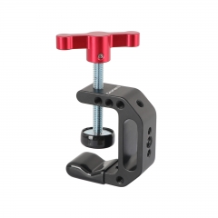 CAMVATE C-clamp with 1/4"&3/8" Thread (Red T-handle)