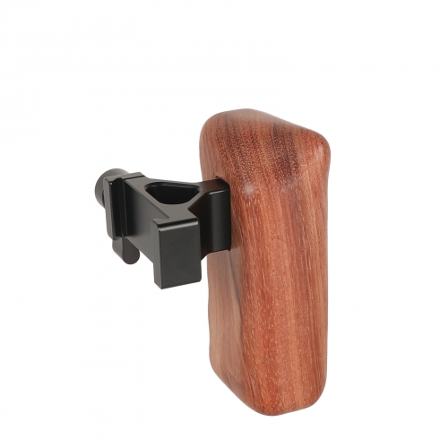 CAMVATE Wooden Handgrip Right Side With QR ARCA Compatible Clamp
