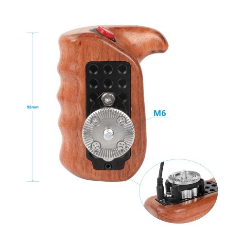 CAMVATE Right Side Remote Control Handle (Brazil Wood Made) For