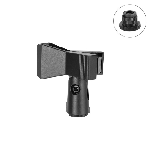 CAMVATE Spring-loaded Butterfly Microphone Clip Clamp For Mic Stand With 5/8" Male To 3/8" Female Plastic Mic Screw Adapter