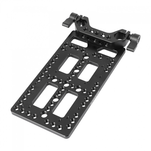 CAMVATE Multi-purpose Cheese Plate Backboard Plate With 15mm Dual-port Railblock For V Lock Mount Power Splitter