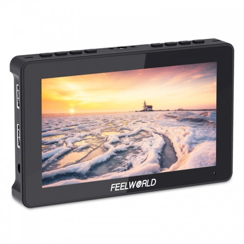 CAMVATE FeelWorld F5 Pro V2 5.5 Inch Touch Screen DSLR Camera Field Monitor 3D LUT 4K HDMI Input Output With Tilt Arm & Sunshade