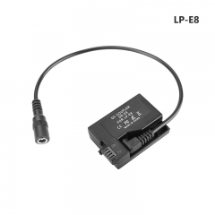 CAMVATE Canon LP-E8 (DR-E8) Dummy Battery To 2.1mm DC Cable