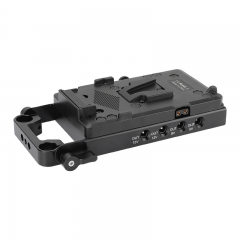 CAMVATE V Mount Quick Release Battery Plate Power Splitter With Sony NP-FW50 Dummy Battery For Sony DSLR Cameras