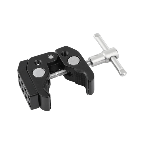 CAMVATE Versatile Super Crab Clamp With 1/4"-20 Mounting Points Extension Mini Plate For Additional Photographic Devices Accessories
