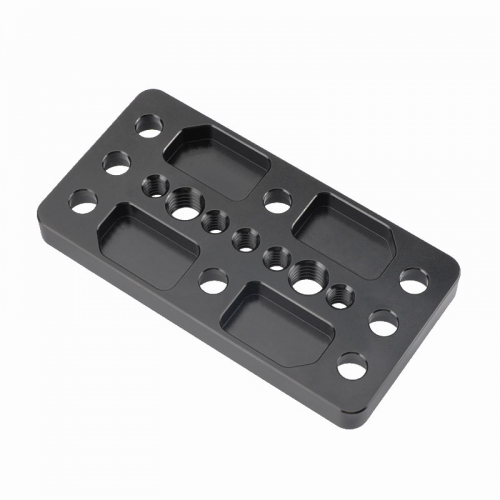 CAMVATE 1/4" & 3/8" Thread Cheese Plate Tripod Mounting Plate for DSLR Camera Cage Rig Stabilizer