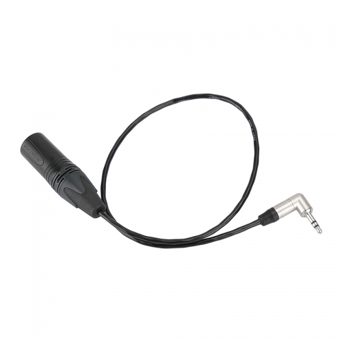CAMVATE Easync Sync Timecode Cable For Sony FS7 XLR 3 Pin Male To Angled 3.5mm Mini Jack