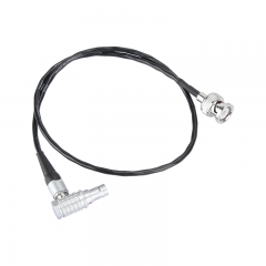 CAMVATE RED Komodo Timecode Cable BNC Male to EXT 9 Pin Male Right Angle For Sound Devices ZAXCOM