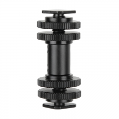 CAMVATE Double-end Cold Shoe Adapters With Lock Nuts