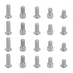 CAMVATE 1/4"-20 Stainless Steel Hex Screw Pack Multiple Types (20 pcs)