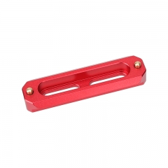 CAMVATE Standard NATO Rail 70mm Red Color Quick Release Bar With Anti-fall Spring Pins For DSLR Camera Cage Rig