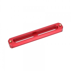 CAMVATE Standard NATO Rail 100mm Red Color Quick Release Bar With Anti-fall Spring Pins For DSLR Camera Cage Rig