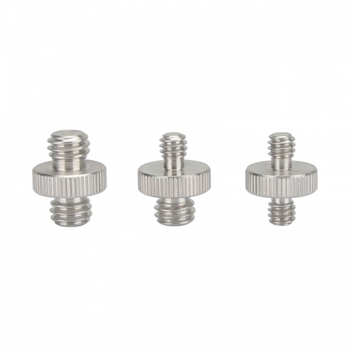 CAMVATE 1/4"Male to 1/4"Male & 1/4"Male to 3/8" Male & 3/8" Male to 3/8" Male Thread Screw Adapter for Camera Tripod