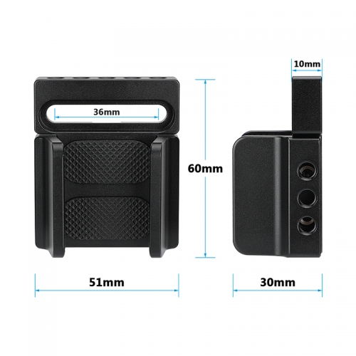 CAMVATE Universal SSD Holder Adjustable Hard Drive Clamp With 1/4-20  Mounting Points For Width Range 35mm ~ 80mm