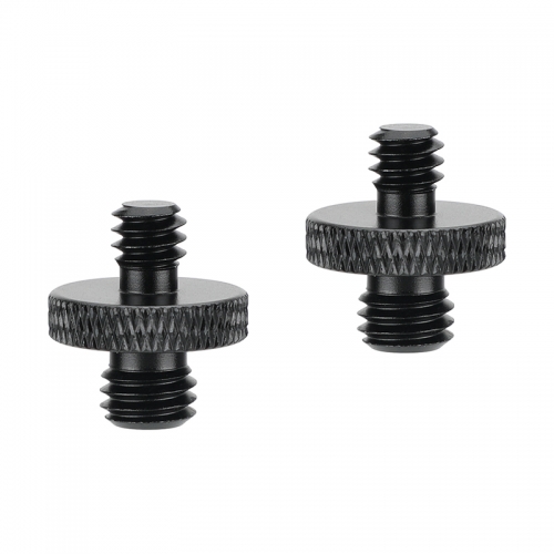 CAMVATE M8 Male to 1/4-20 Male Double-end Thread Screw Convert Adapter  Aluminum Alloy Made (2 Pieces)