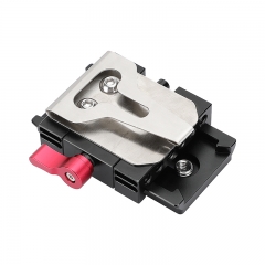CAMVATE Standard Manfrotto Quick Release Clamp Base And Baseplate With 1/4" 3/8" Mounting Studs & Handy Belt Clip