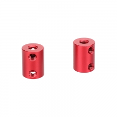 CAMVATE Standard 15mm Micro Rod 20mm Long With 1/4"-20 Thread Holes (Red 2 Pieces)