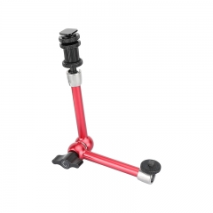 CAMVATE Universal 11" Articulating Magic Arm Stainless Steel Made With Shoe Mount (Red) For DSLR Camera Monitor / Flashlight