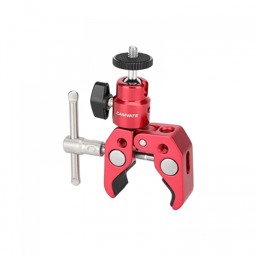 CAMVATE Crab Clamp with 360° Mini Ball Head