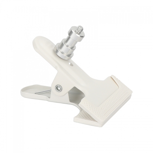 CAMVATE Spring Clip Clamp with 5/8" Pin and 1/4"-20 Screw (White)