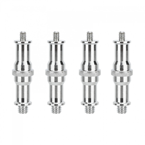 CAMVATE 1/4"-20 to 3/8"-16 Male Thread Adapter Double-Ended Spigot (4-Pack)