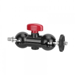 CAMVATE Mini Ball Head Extension Arm with 1/4"-20 Mounting Stud (Red Lever)