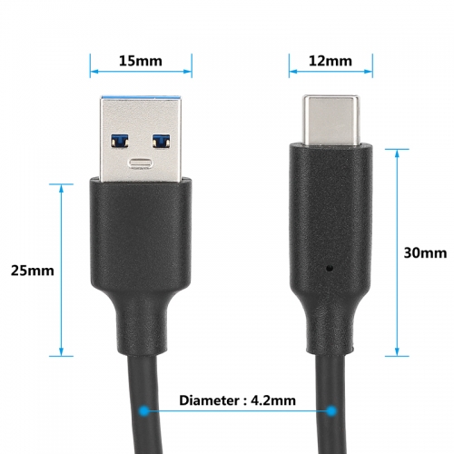 CAMVATE USB 3.1 Gen 2 Type-C to USB Type-A Charge & Sync Cable (3.3')