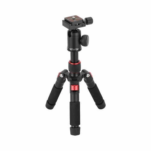 CAMVATE Mini Tabletop Tripod with Ball Head and ARCA-Type Quick Release (Red Leg Angle Lock)