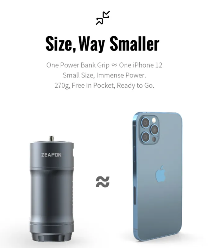 CAMVATE Zeapon Power Bank Hand Grip