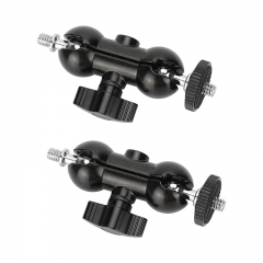 CAMVATE Double Ball Joint Head Extension Arm with 1/4"-20 Stud (2-Pack)