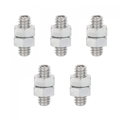 CAMVATE Hex 1/4"-20 Threaded Stud with Lock Nuts