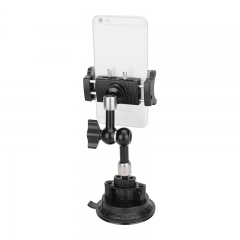 CAMVATE Suction Cup Mount with 5.7" Magic Arm and Smartphone Clamp