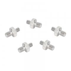 CAMVATE M8 Male to 1/4"-20 Male Stainless Steel Screw Adapter (5-Pack)