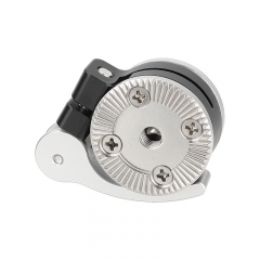 CAMVATE Quick Adjust Rosette Adapter with M6 Female and Male Mounts (Silver Lever)
