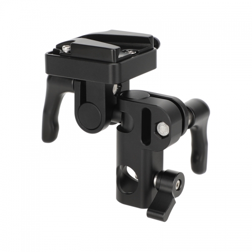 CAMVATE Quick Release V-Lock Mount to C-Stand/Baby Pin Adapter