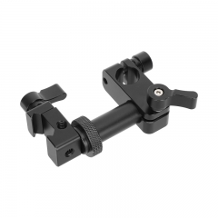 CAMVATE Rotating 15mm Rod Holder to NATO Rail Clamp (Black Thumb-Knob)